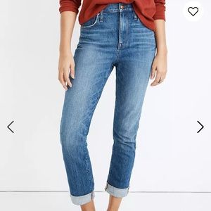 Madewell high-rise slim boyjean